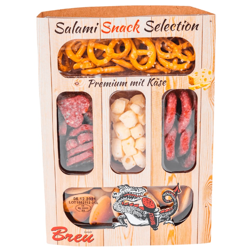 Breu Salami Snack Selection Premium mit Käse 80g